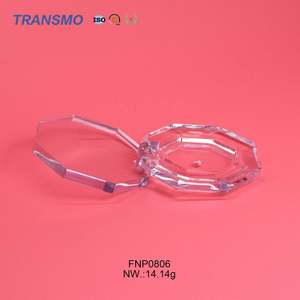 Boîtier vide pour fard à paupières individuel, blush et blush crème, avec logo personnalisé, en cristal octogonal - Product Image 5