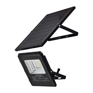 ไฟสปอร์ตไลท์ LED พลังงานแสงอาทิตย์ 300W 6000K IP66 ได้รับการรับรองมาตรฐาน CE Ra80 มุมลำแสง 120 องศา พร้อมรีโมทคอนโทรล ตัวเรือน ABS สำหรับให้แสงสว่างในสวน - Product Image 3