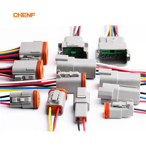 CHENF Maßgefertigter Auto-Kabelbaum Automobil-Deutsch-Steckverbinder <span class=keywords><strong>2</strong></span> 3 4 6 8 12 Pin Automotive Verkabelung Kabelbaum DT Auto-Steckverbinder - Product Image 3