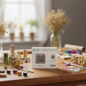 Petali in tessuto Ilan 4,0 cm grigio circa 144 pezzi - Product Image 3