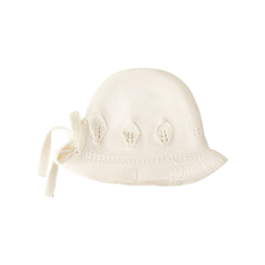 Bonnet tricoté 100 % coton personnalisé pour bébé, avec nœud mignon ajouré, doux, pour printemps, automne, extérieur, cadeau pour filles, couvre-chef - Product Image 2