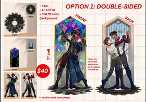 OEM ODM Standee en acrylique personnalisé 'Les Amoureux' 7 Standees en acrylique - Product Image 2