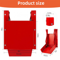 JH-Mech Porte coulissante en acier robuste universelle 9x9 pouces pour silos à grain, sur mesure avec goulée de chargement, anti-rouille, installation facile, étanche