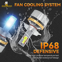 Ampoules LED BAOBAO BB2488 haute puissance 200W 400W H1 H4 H7 H8 H11 9005 9006, phares super lumineux pour voiture, lumières LED auto