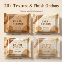 Emballage plastique pour savon artisanal, sachet à scellage central, pochette à scellage arrière, sac pour barre de savon