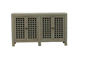 Meuble de rangement latéral ancien de style oriental chinois, reproduction antique, vieilli, meubles de salon - Product Image 2