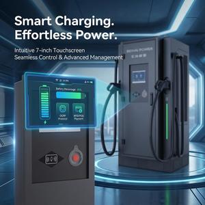Chargeur rapide DC 120 kW pour véhicules électriques et camions, compatible CCS1 CCS2, avec terminal <span class=keywords><strong>de</strong></span> paiement HPC GB/T, station <span class=keywords><strong>de</strong></span> charge triphasée - Product Image 4