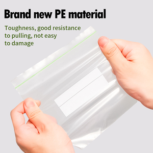 Túi nilon PE trong suốt, chống thấm, giữ tươi tốt, có khóa kéo, nhiều kích cỡ, túi zip đơn - Product Image 3