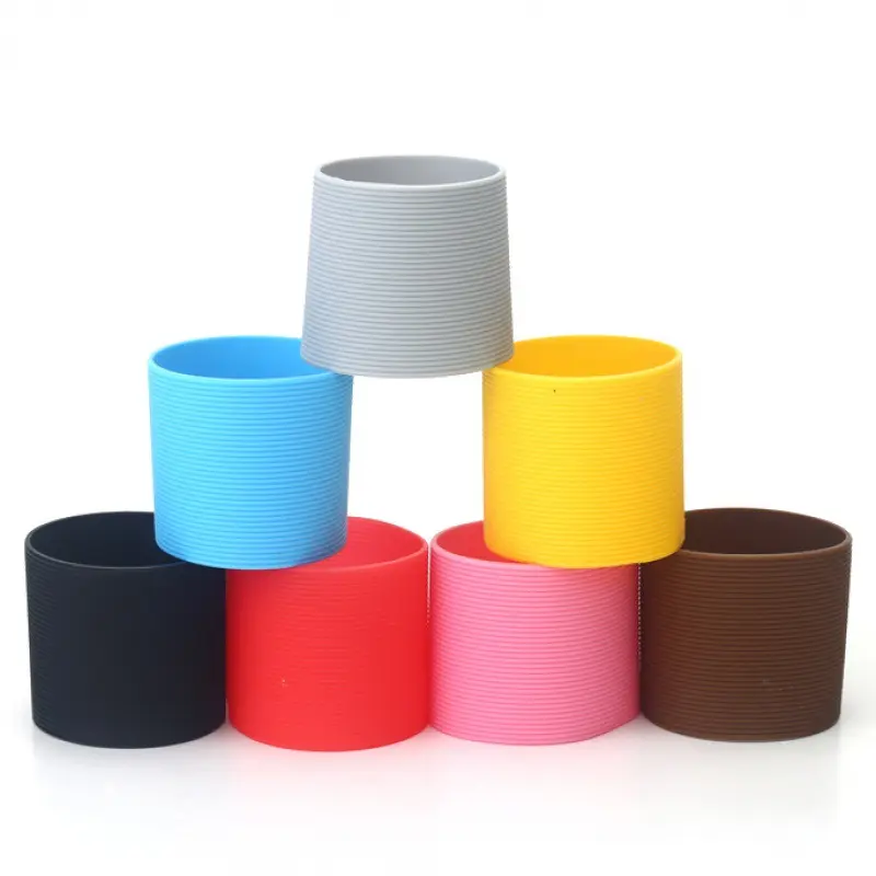 Yongli Heat Resistant Reusable Silicone Cups Folding Cup Silicon Coffee Holder Cover Sleeve