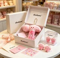 Porte-clés poupée en peluche personnalisée, sèche-cheveux rose doux et rembourré, pour cadeau promotionnel