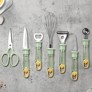 Set Peralatan Makanan dari Baja Anti Karat, Alat Pembersih Makanan, Peralatan Dapur Tahan Lama, Set Perlengkapan Dapur, Gagang Anti Selip - Product Image 6