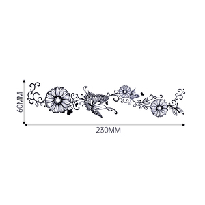 Fascia per le gambe tatuaggi temporanei <span class=keywords><strong>disegni</strong></span> floreali a farfalla vite Semi permanenti 2 settimane sbiadiscono succo sicuro inchiostro pelle amichevole - Product Image 6