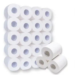 100% Recycled Standard Rolls Tissue Fiber Bulk Toilet Paper For Business 2-Ply Tissue