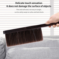 Nouveau produit brosse à épousseter à poils souples pour voiture lit canapé meubles de jardin vêtements manche en bois brosses de nettoyage