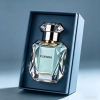 Étiquette personnalisée, flacon pulvérisateur cosmétique 30ml 50ml 100ml, flacon de parfum en verre de luxe vide avec boîte à motifs uniques