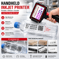 Imprimante jet d'encre portable pour bouteilles en plastique, machine de codage 600 DPI, marqueur portable avec encre à haute adhérence pour l'identification des produits
