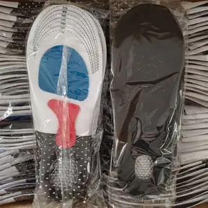Elastic EVA Shock Absorb Sport Shoe Insoles With TPE Gel Heel Cushion To Protect Heel And Relief Plantar Fasciitis
