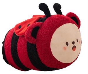Longue peluche coccinelle mignonne animaux <span class=keywords><strong>Lady</strong></span> <span class=keywords><strong>Bug</strong></span> jouets en peluche coccinelle oreiller Anime Beetle peluche étreinte oreiller - Product Image 1
