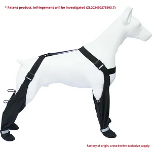 Bottes pour chien en polyester écologique - Leggings de sport imperméables et ajustables pour l'hiver, la neige, la pluie et la randonnée - Design moderne - Protection des pattes - Product Image 5