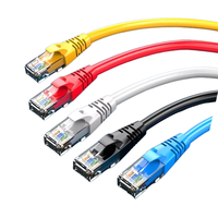 Cable de Conexión Plano FTP de PVC Verde Kneysum de 0.5m, 32AWG, 8 Conductores de Cobre Trenzado CAT6 con Fibra G652D, China