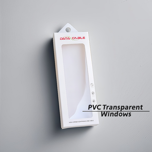 Tùy chỉnh bền các tông Cáp dữ liệu bao bì hộp cho cáp <span class=keywords><strong>USB</strong></span> sạc vật liệu tái chế Matt Cán dập nổi tính năng - Product Image 3