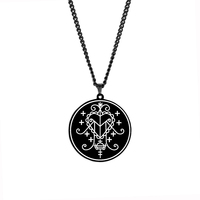 HLSS059 Amulette erzulie Ezili Freda Voodoo Loa Veve symbole Talisman bijoux en acier inoxydable marquage Laser pendentif collier