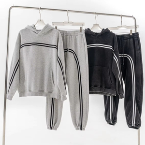 Homens Treino Plus Size Hoodies & moletons moletom grosso velo gota ombro strass liso Hoodie dos homens - Product Image 1