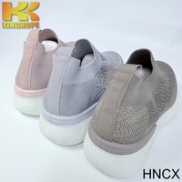 Scarpe Casual da Donna con Tacco Nascosto per Aumentare l'Altezza, Traspiranti, Punta Rotonda, Leggere, Comode Sneakers da Passeggio