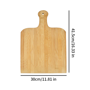 Pelle à <span class=keywords><strong>pizza</strong></span> en bambou avec poignée et bord effilé pour un glissement facile, accessoire pour four à <span class=keywords><strong>pierre</strong></span> à <span class=keywords><strong>pizza</strong></span>, outil de cuisine - Product Image 3