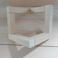 Massivholz Abnehmbare 3D-Mondlampe kreative Studie Schlafzimmer Nachttisch Licht Holz klappbare LED-Tisch lampe Ständer Holz halter