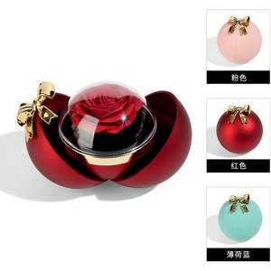 Eternal Preserved Red Rose Gift <b>Box</b> Round Magnetic Jewelry Storage Valentine'S Day Romantic <b>Present</b> For Women Her Mom Wife - Product Image 5