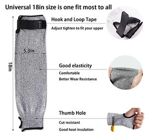 مائل مقاومة السلامة طعنات الأكمام النسيج دليل سكين الملابس قطع مقاومة المعصم حارس HPPE - Product Image 2
