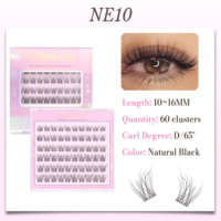 Extensions de cils auto-adhésives NEWEYE 3D, sans colle, fines, confortables, imperméables, effet volume 24h, pose facile.