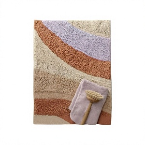 Alfombras de Baño Modernas Personalizadas al por Mayor, Alfombras de Baño de Diseño de Secado Rápido, Hechas a Máquina con Algodón y Color Tufted, Estilo Moderno por ITHL - Product Image 1