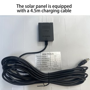 Đứng 15 Wát có thể sạc lại năng lượng mặt trời quạt năng lượng với pin lithium động cơ không chổi than năng lượng mặt trời Quạt sàn với bảng điều khiển - Product Image 4