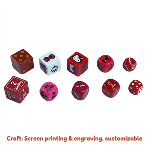 Dés gravés et imprimés au <span class=keywords><strong>laser</strong></span>, jeu de dés personnalisés en couleur (solides/transparents), fabricant de dés personnalisés en gros pour cadeaux et jeux - Product Image 3
