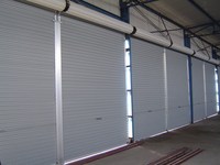 Volets roulants électriques en acier galvanisé pour fenêtres et portes, volets roulants en acier pour porte de garage avec système de commande par smartphone