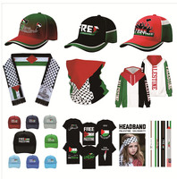 Lanière et porte-clés promotionnels Palestine : Mousqueton palestinien pour voiture, bureau ou événement