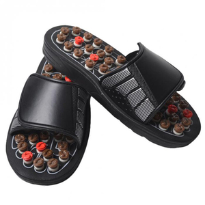 Zapatillas de masaje de acupuntura Sandalia Pies unisex Terapia de acupresión China Zapatos de masaje de pies giratorios médicos Masajeador de piernas - Product Image 3
