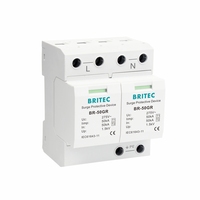 Dispositif de protection contre les surtensions industrielles BRITEC BR-50GR 3+1 50kA, parafoudre de type 1, dispositif de protection contre les surtensions triphasé à grand débit
