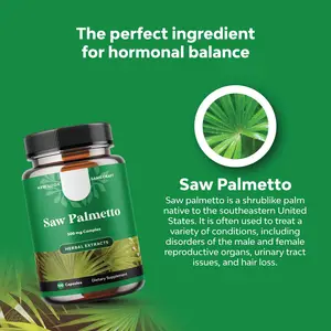 Ready Stock Saw Palmetto Capsules Supports Healthy Prostate Function Support Men Health 60 Count