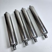 Rouleau d'entraînement et d'entraîné personnalisé en acier inoxydable et galvanisé avec filetage interne/extérieur, fraisé plat et à denture