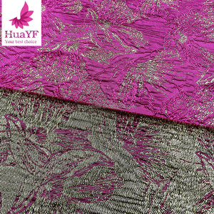 Français Fushia <span class=keywords><strong>rose</strong></span> mélange or couleur Organza <span class=keywords><strong>brocart</strong></span> dentelle <span class=keywords><strong>tissu</strong></span> 2024 haute qualité Jacquard Tulle tissus pour robes de soirée - Product Image 5