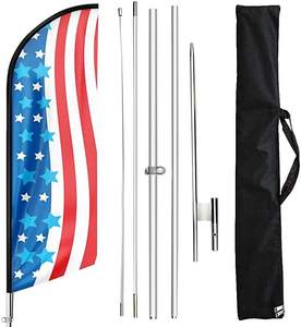 Gahumi Tùy Chỉnh In Ấn Bãi Biển Cờ Nhà Máy Giá Lông Teardrop Quảng Cáo Trung Quốc Biểu Ngữ Cờ - Product Image 2