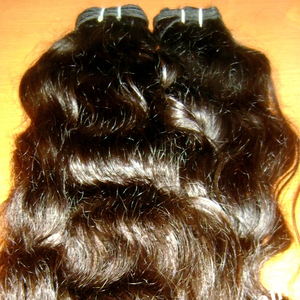 Cheveux humains indiens vierges Remy de qualité supérieure non traités à 100 %, tissage ondulé naturel profond, boucles italiennes, 100 grammes - Product Image 1