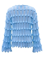 Pull-over en tricot pour femme, col rond, couleur unie, semi-découpé, élégant, personnalisé, tendance et polyvalent