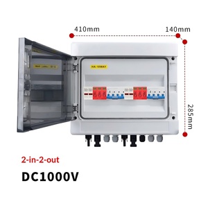 410x140x285mm PV Combiner Box Two-in-two-out DC1000V Solar Junction Box Enclosure Photovoltaic distribution box - Product Image 2