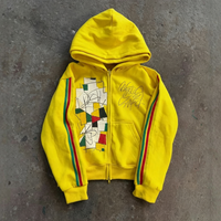 Ensemble de survêtement thermique à capuche personnalisé pour homme, 100 % coton épais, coupe oversize, vêtements de sport d'hiver, streetwear délavé
