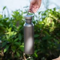 Bouteille d'eau personnalisée en titane de 500ml 600ml 750ml Fournitures de camping en plein air Tourisme Sports Cyclisme Randonnée Camping Bouteille d'eau