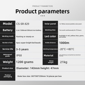 Balise solaire souterraine pour passage piéton, clignotante jaune, en aluminium moulé, pour <span class=keywords><strong>avertissement</strong></span> intelligent des passages zébrés - Product Image 5